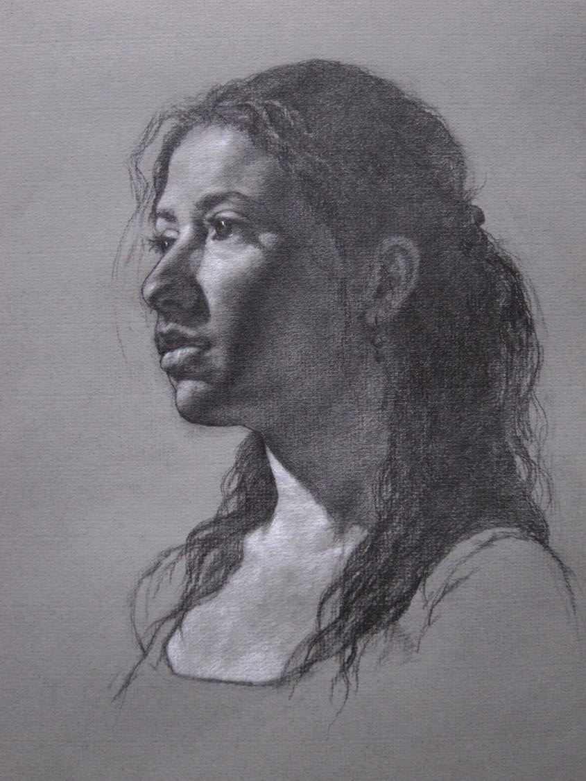 Portrait on Tinted Paper